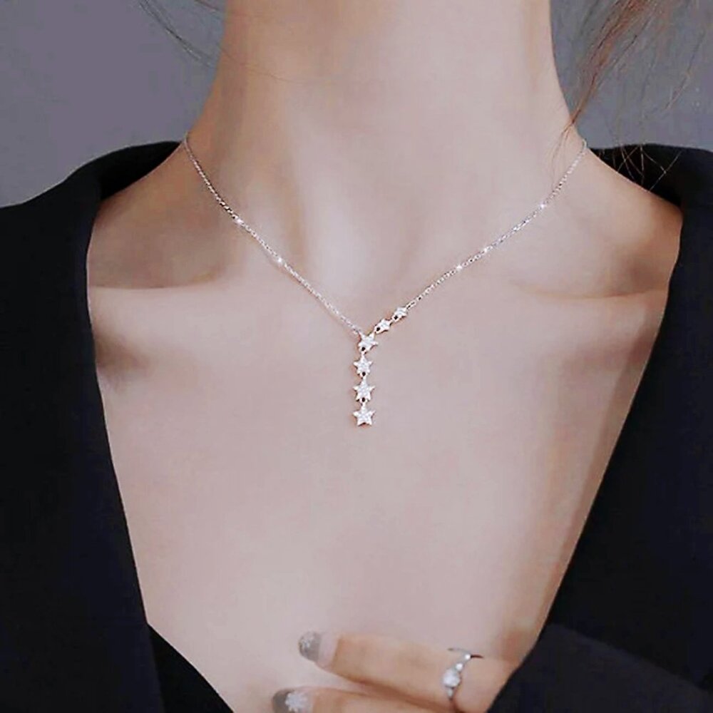 21261 925 Sterling Silver Star Necklace | Minimalist Dainty